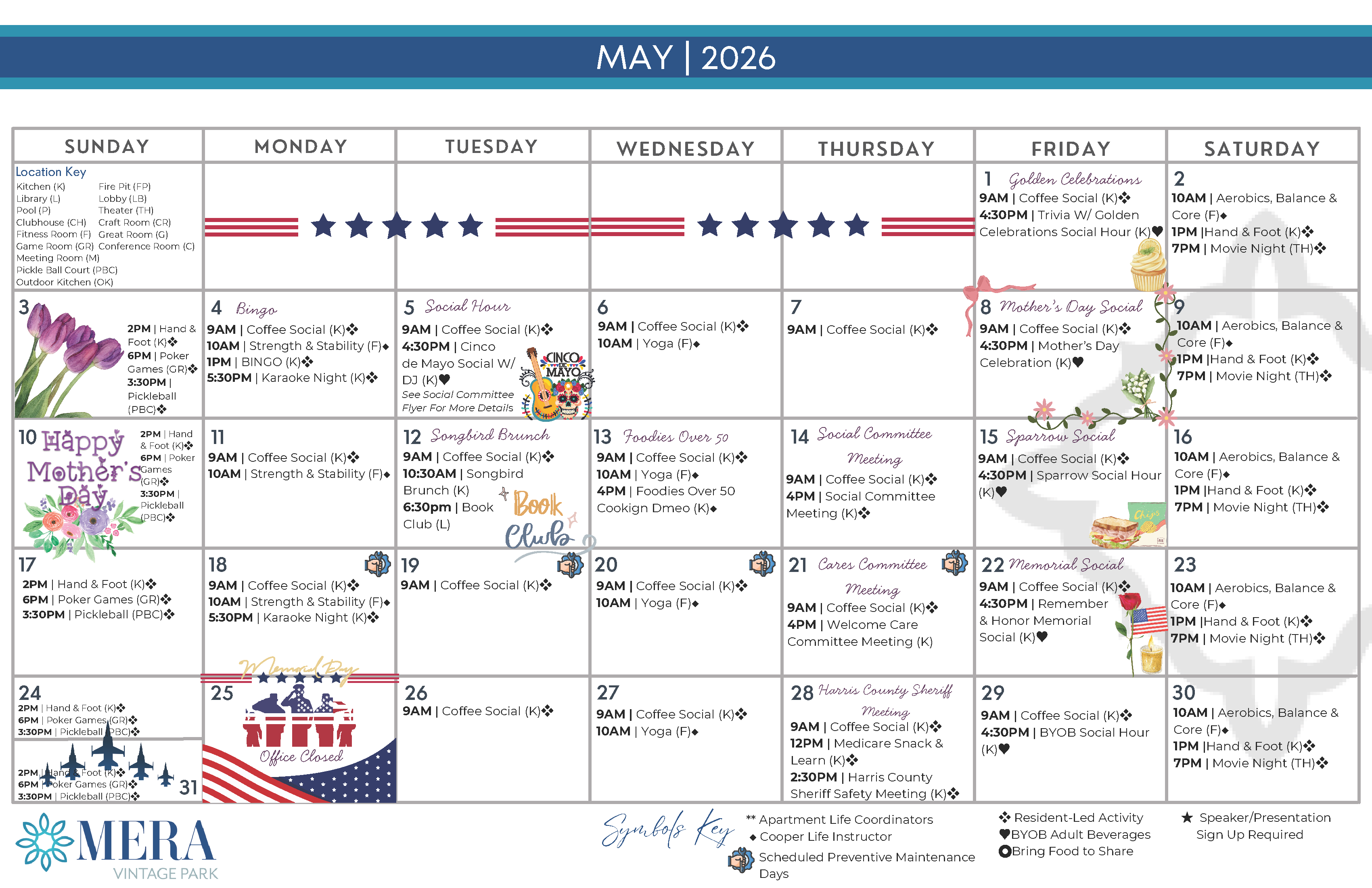 Resident Calendar Resident Calendar